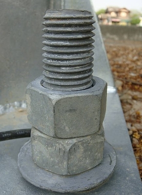 High Strength Steel Nut DIN6924 ZINC For Wind Rotor Blades, hub, Wind Tower Building