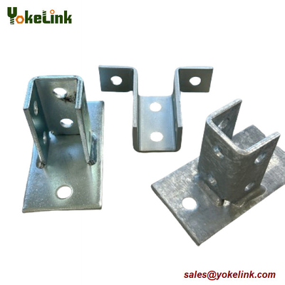 Solar Mounting Hold Fittings 41mm Series Channel ZP/HDG Finishing Post Bases