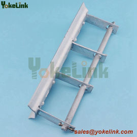 Hot dipped galvanized Pole Crossarm Fittings Secondary Rack for poleline hardware