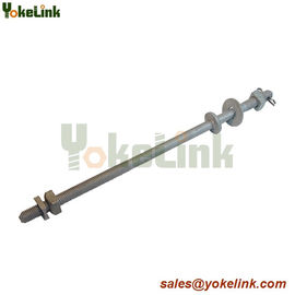 High quality HDG Double Upset spool bolt 5/8 x 18'' for Poleline hardware