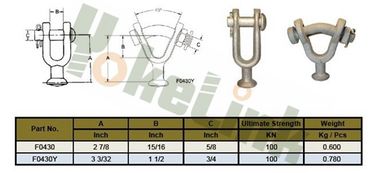 Hot dip galvanized ball clevis /ball eye electric power hardware