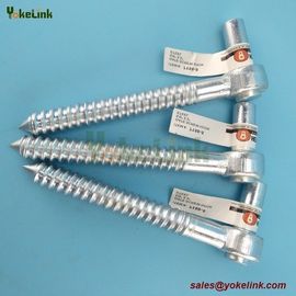 5/8" x 5" Zinc finish steel Gate screw hook for mounting a gate to a wooden post