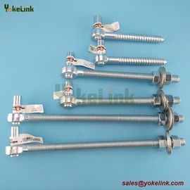 5/8" x 5" Zinc finish steel Gate screw hook for mounting a gate to a wooden post