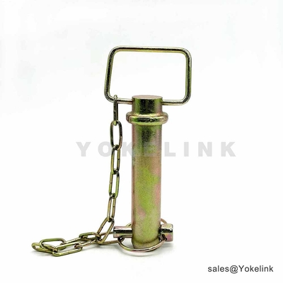 1/2" Forged Steel With Swivel Handle Hitch Pins With Chain for Trailer Truck Construction Machinery