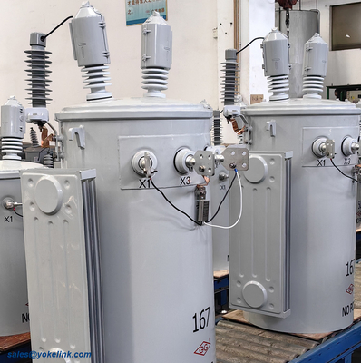 50 Kva 100kva 167 Kva  Single Phase Oil-Immersed Power Transformer For Industrial Electricity