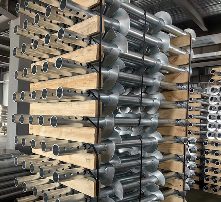 Superior Corrosion Resistant Screw Piers Reliable Helical Screw Pile Producer Galvanized Helical Piles for Foundation System