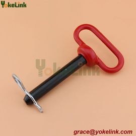 1"X7-1/2" Red Handle Hitch Pin w/Clip or Linch Pin Forged GR5