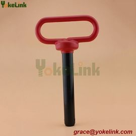 1"X7-1/2" Red Handle Hitch Pin w/Clip or Linch Pin Forged GR5