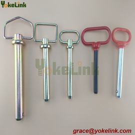 High quality grade 8.8 Red head hitch pin with R pin for tractor linkage parts