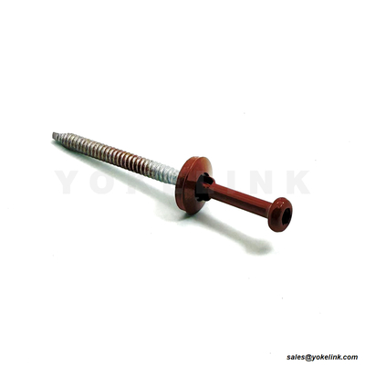 Red Painted Steel Self Tapping Roofing Screw Wing Teks Screw