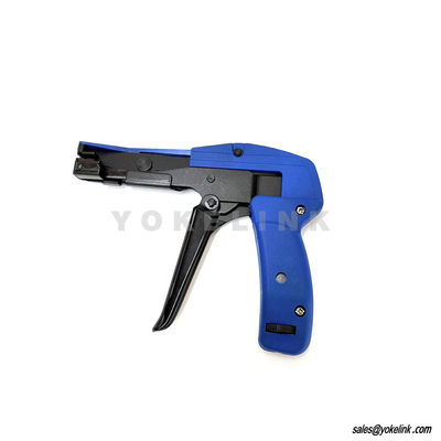 Adjustable Grip Powerful Tension with Built-In Flush Cutter Zip Tie Install Tool Spring Loaded Lightweight Nylon Cable Tie Gun