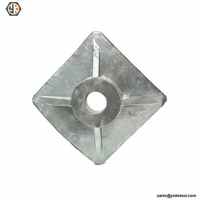 Cast Square Curved Washer HDG | Ductile Iron Utility Washer | IEEE C135.80 & CSA C83 Polelin Hardware