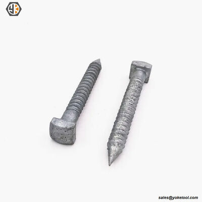 Square Head Lag Screw | Fetter Drive Pilot Point | IEEE C135.80 & CSA C83 |Utility Pole Fastener