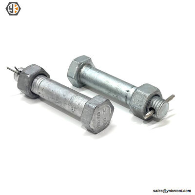 1/2" Hex Head Bolt | Hot Dip Galvanized | 7800 lbs Tensile | Utility Fasteners