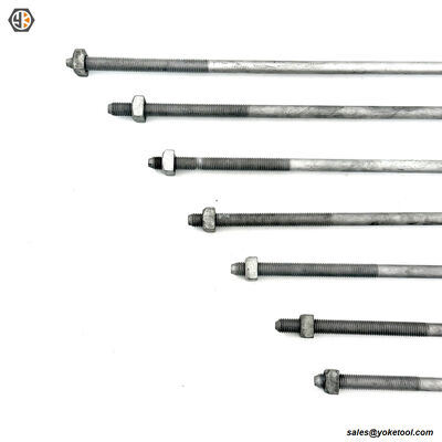 3/8" Square Head Machine Bolt HDG IEEE C135.1 & CSA C83 SEC Compliant Poleline Fastener