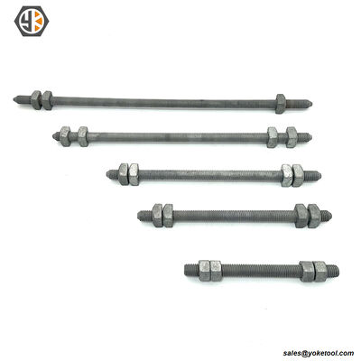 ANSI/IEEE Std C135.1 Carbon Steel Double Arming Bolts 5/8" 3/4" 7/8" with 4 Nuts