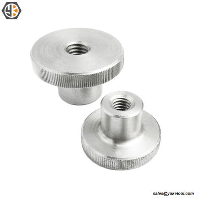 Black Steel and Stainless Steel Round Knobs Hand Nuts for 3D Printer Parts
