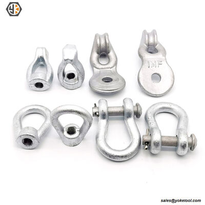 D-type American Shackle Zinc Plated Galvanized Anchor Shackle Bolts