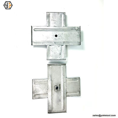Anclaje de placa transversal negro o galvanizado