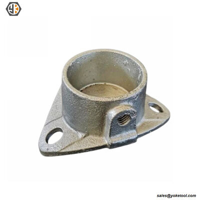 Sidewalk Pole Plate and End Fitting iron casting