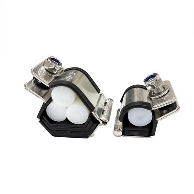 IEC 61914 Tested 316L Stainless Steel Single Trefoil Quad Cable Cleats For Short Circuit Protection