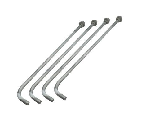 ASTM F1554 Grade55 L Anchor Rod With Nuts