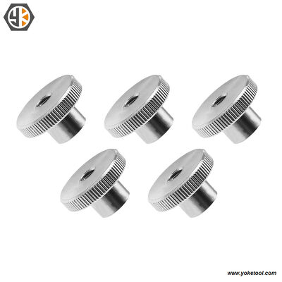 DIN466 M8 Knurled Thumb Nuts High Type Stainless Steel for Mechanical Parts