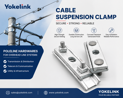 Guy Clamp 3-Bolts Cable Suspension Clamp