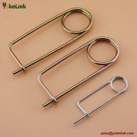 Spring Wire Coiled Tension Safety Pin, Diaper Pin Zinc Finish Safety Pin Wire