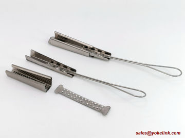 2 Pair Telecom Drop Wire Clamp With Serrated Shim for Aerial Drop Hardware