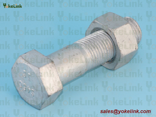 M12 ASTM F3125M Grade A325M Hot Dipped Galvanized Steel Structural Bolt w/A563 DH Nut & F436 Washer
