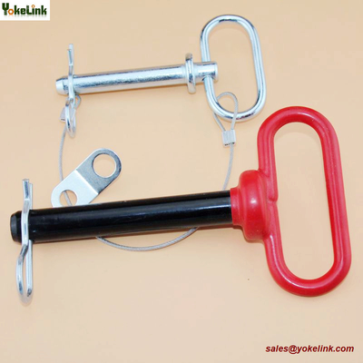 1/2" Red handle Hitch Pin with Clips