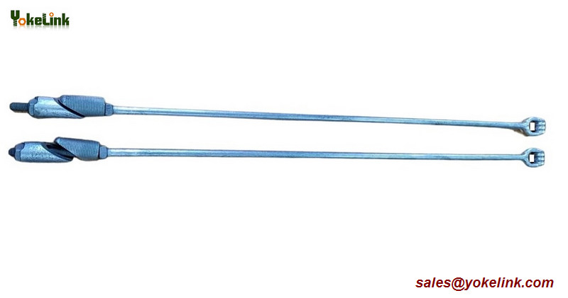 Wedge style 1"X84" Expanding Rock Anchor Rod Galvanized for utility power
