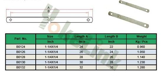 American Market Hot Dip Galvanized Steel Flat Crossarm Brace With good price