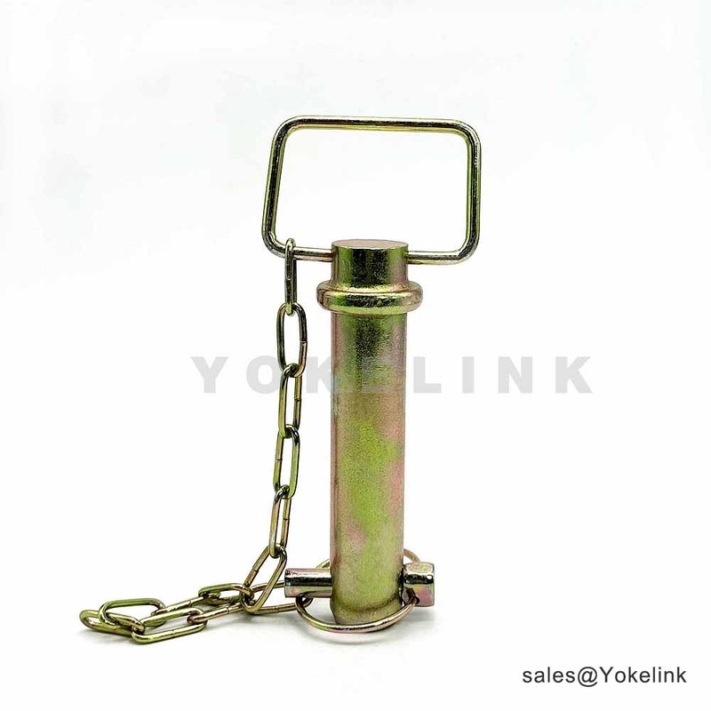 1/2" Forged Steel With Swivel Handle Hitch Pins With Chain for Trailer Truck Construction Machinery