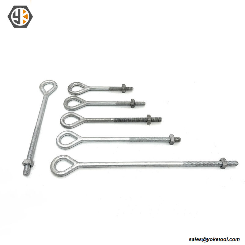 3/4" Oval Eye Bolt HDG IEEE C135.1 & CSA C83 SEC Compliant Poleline Fastener