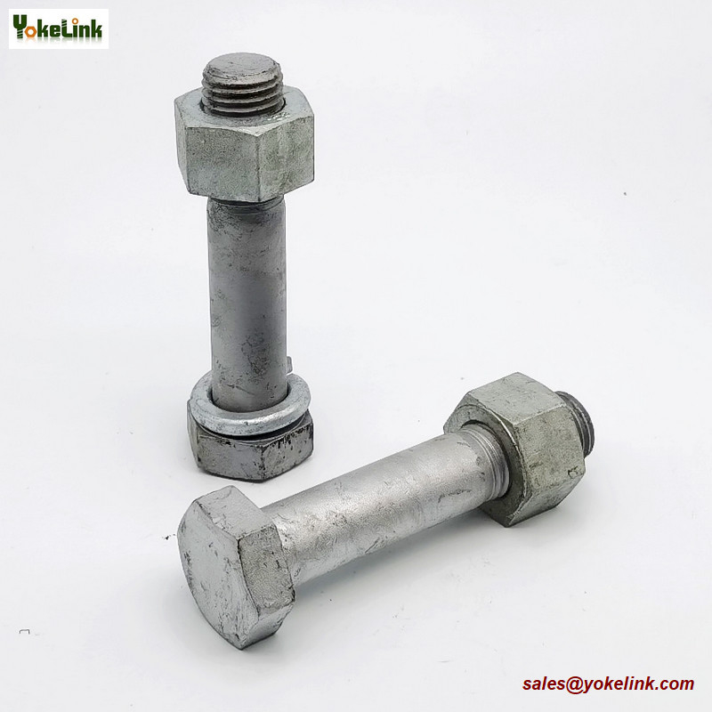 M12X1.75 ASTM F3125M Grade A325M Hot Dipped Galvanized Steel Structural Bolt w/A563 DH Nut & F436 Washer