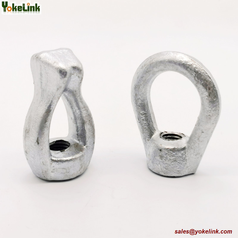 Galvanized 5/8" Eye Nut Oval Eye type for Powerline Hardware