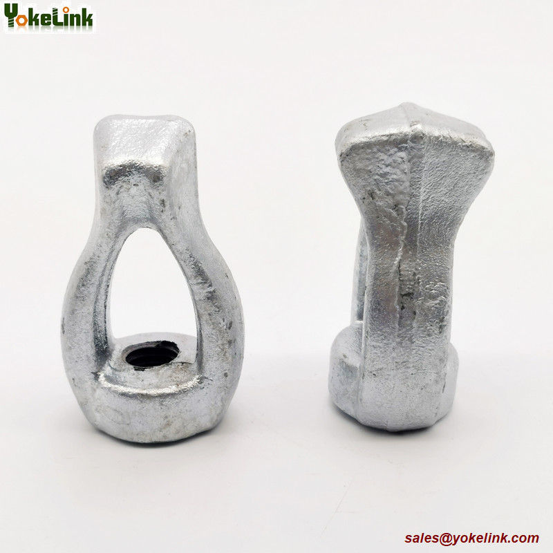 Hot Dip Galvanized Thimble Eye Nut 5/8"-11 thimbleye nut for Power line Hardware