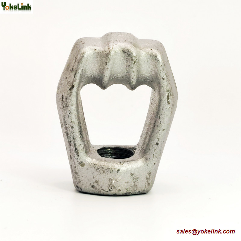 Forged Triple Eye Nut 1" Three Strand Thimble Nut for Poleline Hardware